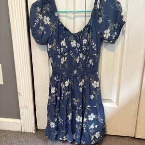 Hollister Blue Floral Dress